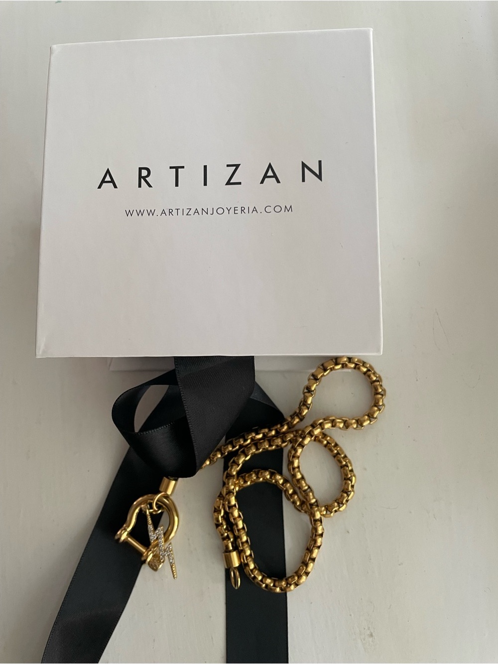 Artizan Joyeria HERRADURA THUNDER NECKLACE -GOLD, NIB - Picture 3 of 3